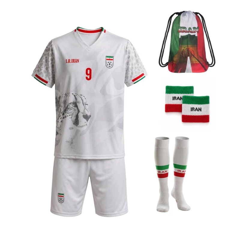 ست 6 تکه لباس ورزشی پسرانه مدل تیم ملی ایران طرح جام جهانی طارمی 2026