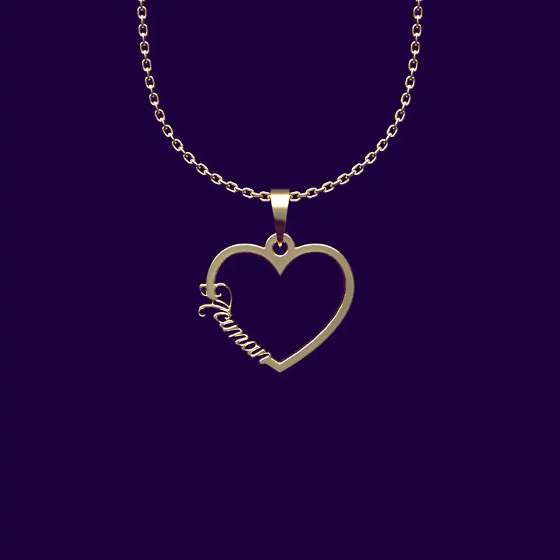 گردنبند طلا 18 عیار زنانه مدوپد مدل اسم Aciman کد WW2-1-1073