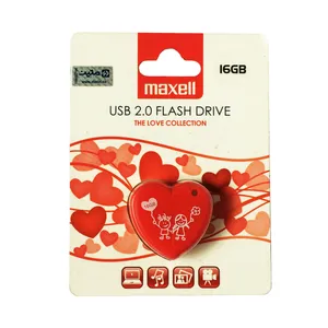 فلش مموری مکسل طرح قلب ظرفیت 16 گیگابایت