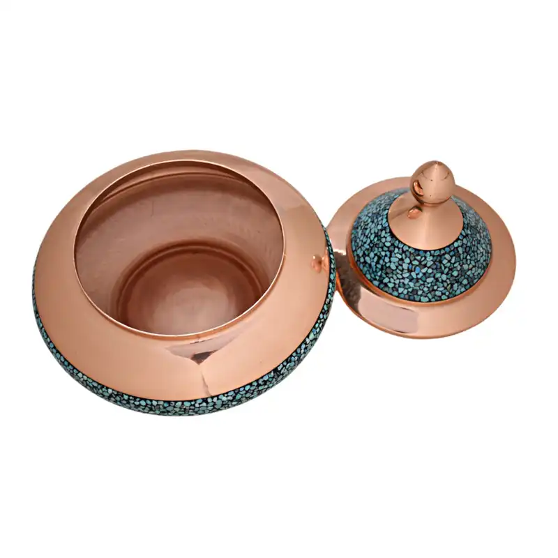 قندان فیروزه کوبی مدل سفینه ای کد 25