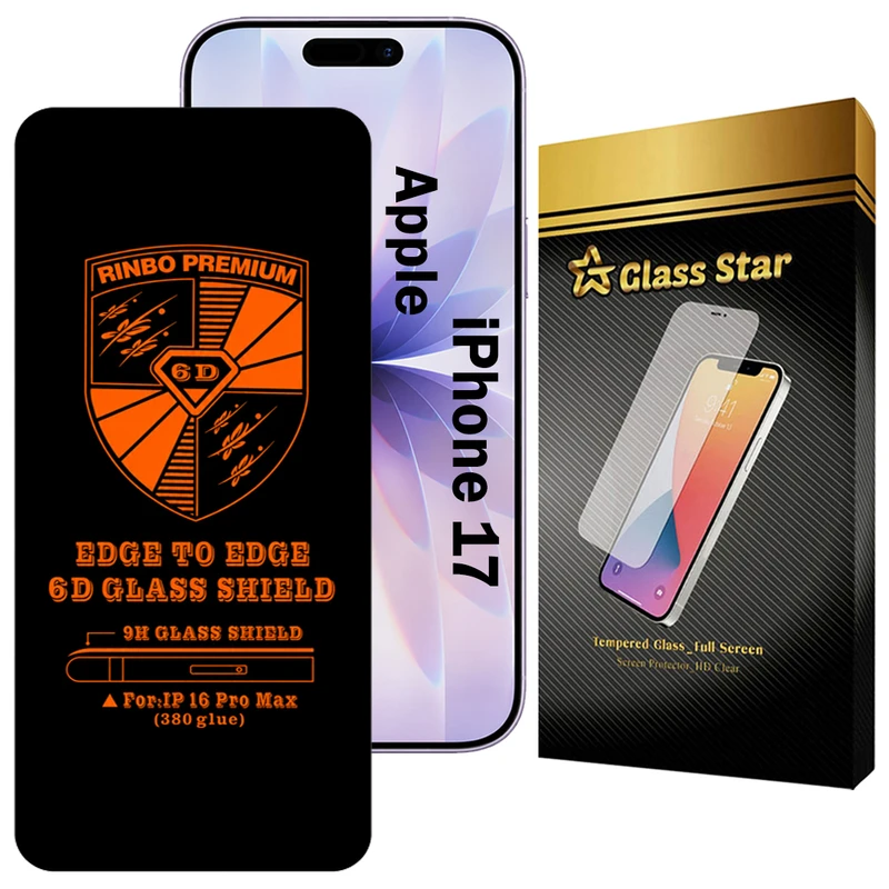 محافظ صفحه نمایش گلس استار مدل RINB200G مناسب برای گوشی موبایل اپل iPhone 17