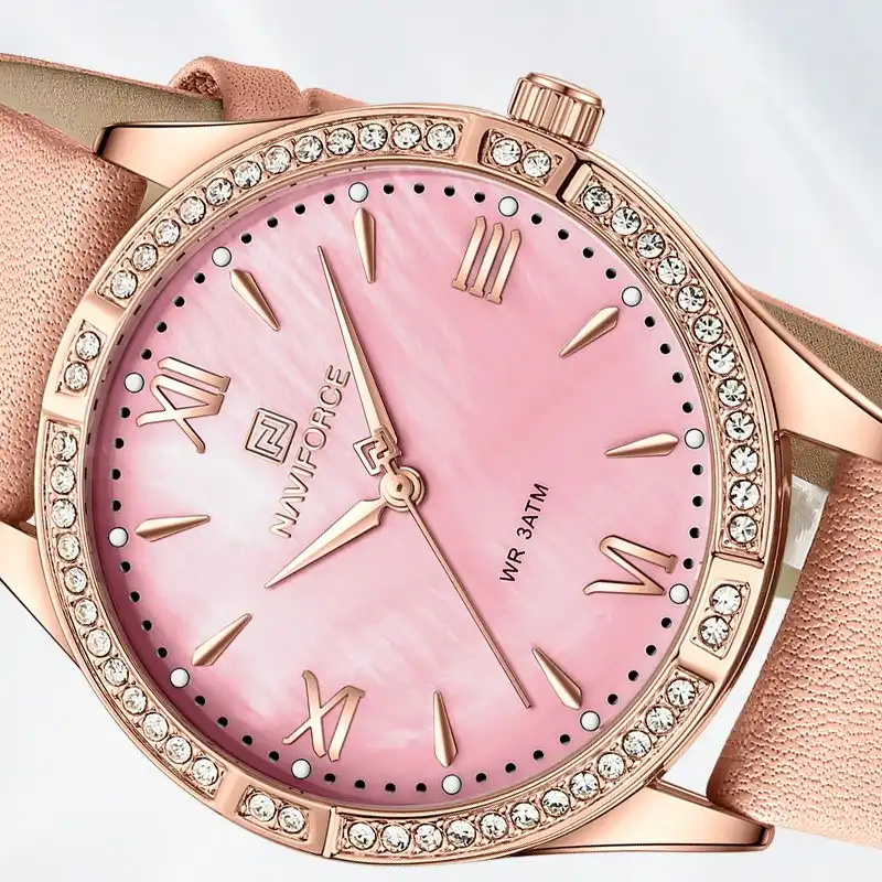 ساعت مچی عقربه ای زنانه نیوی فورس مدل NF5038RGR