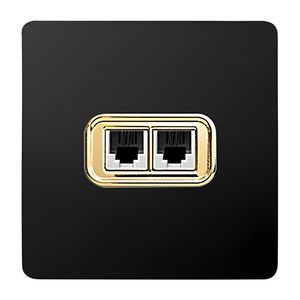 نقد و بررسی پریز تلفن دو قلو صنایع آسیا الکتریک مدل کریستال BLK-GLD توسط خریداران