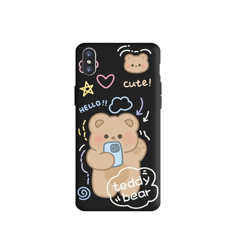 کاور قاب گارد طرح خرس بیر دخترونه کد f6843 مناسب برای گوشی موبایل اپل iphone Xs Max