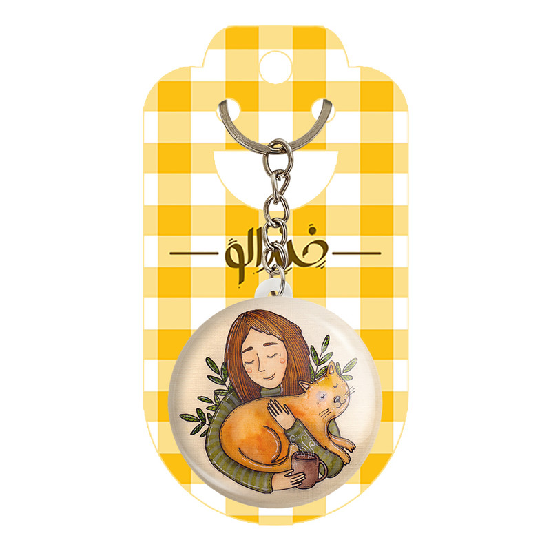 جاکلیدی خندالو طرح گربه کد 5549