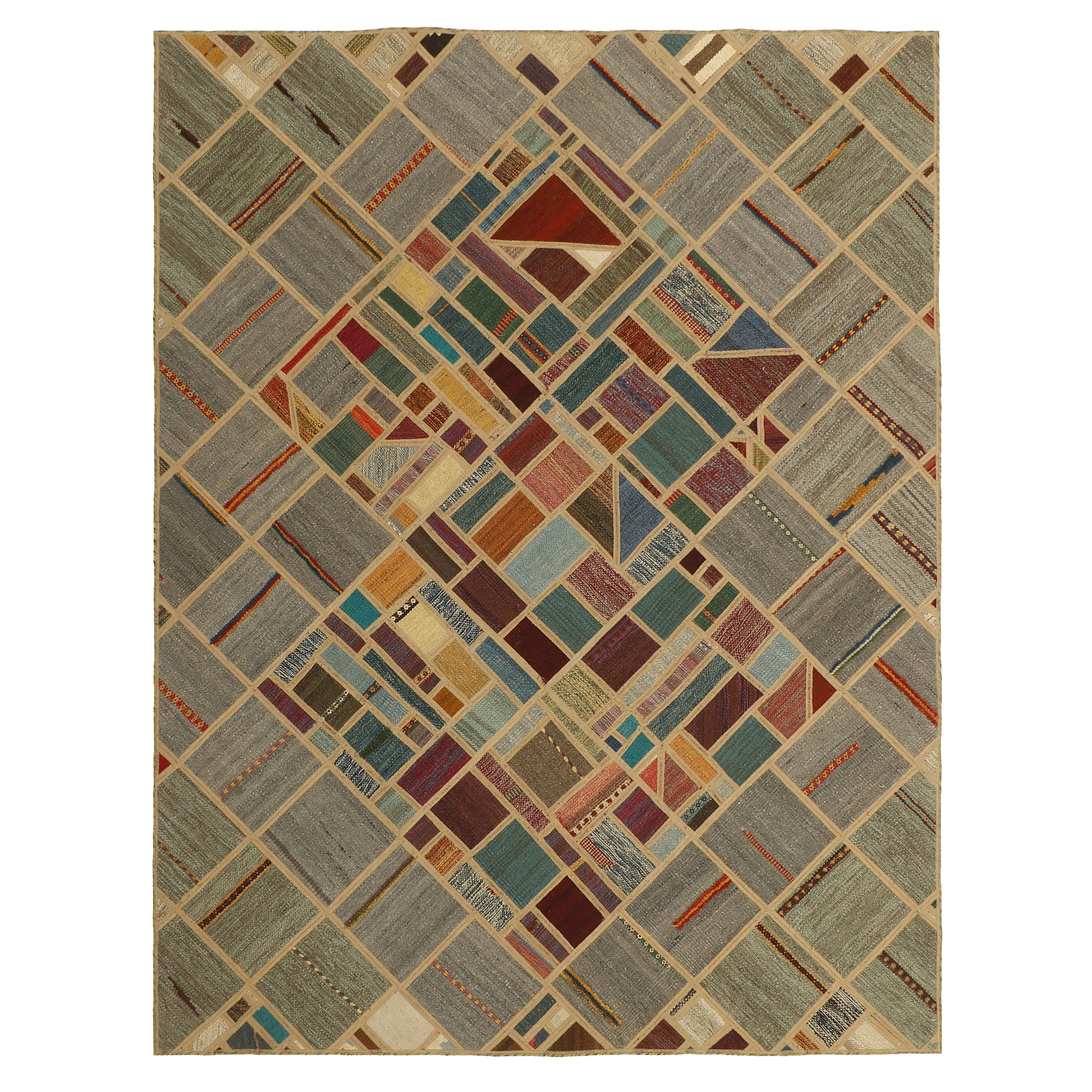 کلاژ گلیم دستبافت سه متری مدل e58 کد 520298