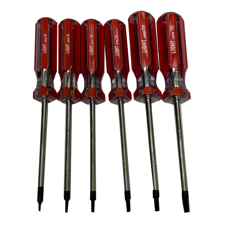 پیچ گوشتی لایت مدل SMT-LIGHT-JAPAN-T6-T25-6cs بسته 6 عددی
