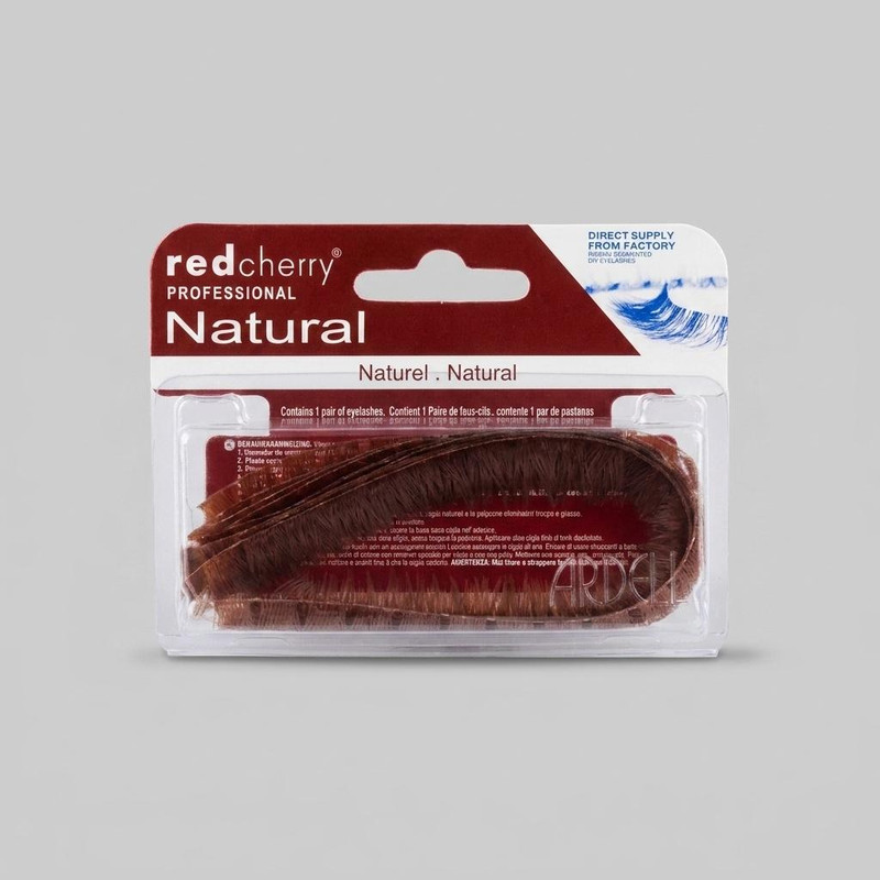 مژه مصنوعی ریسه ای رد چری مدل Fisher Coffee 12 بسته 5 عددی