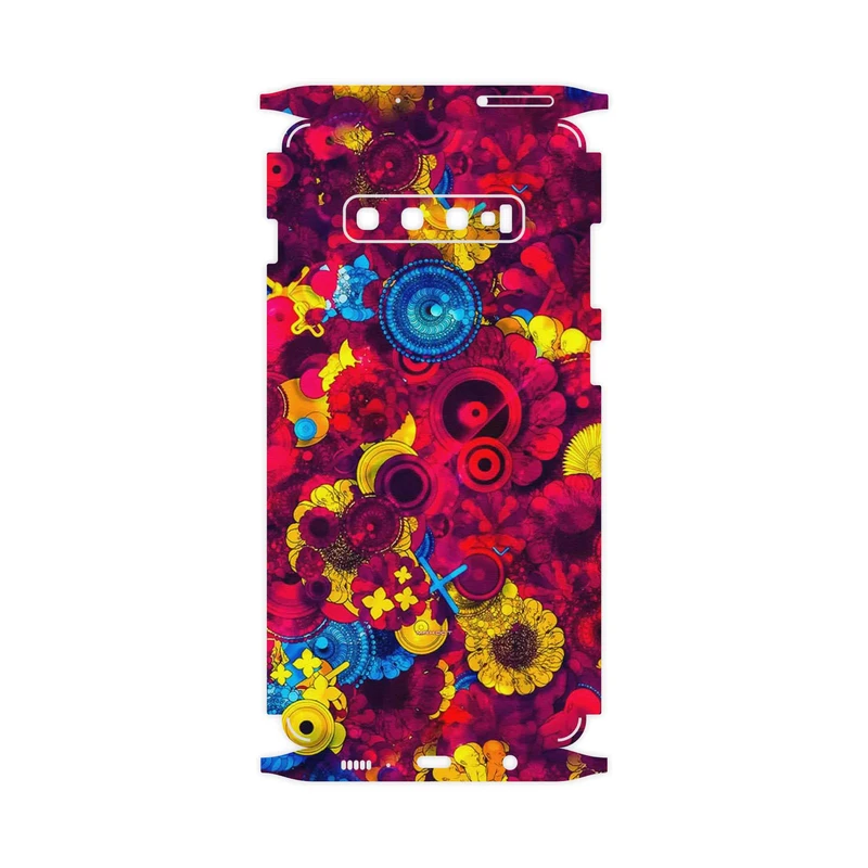 برچسب پوششی ماهوت مدل Vector Flower Garden Digital Art-FullSkin مناسب برای گوشی موبایل سامسونگ Galaxy S10 Plus