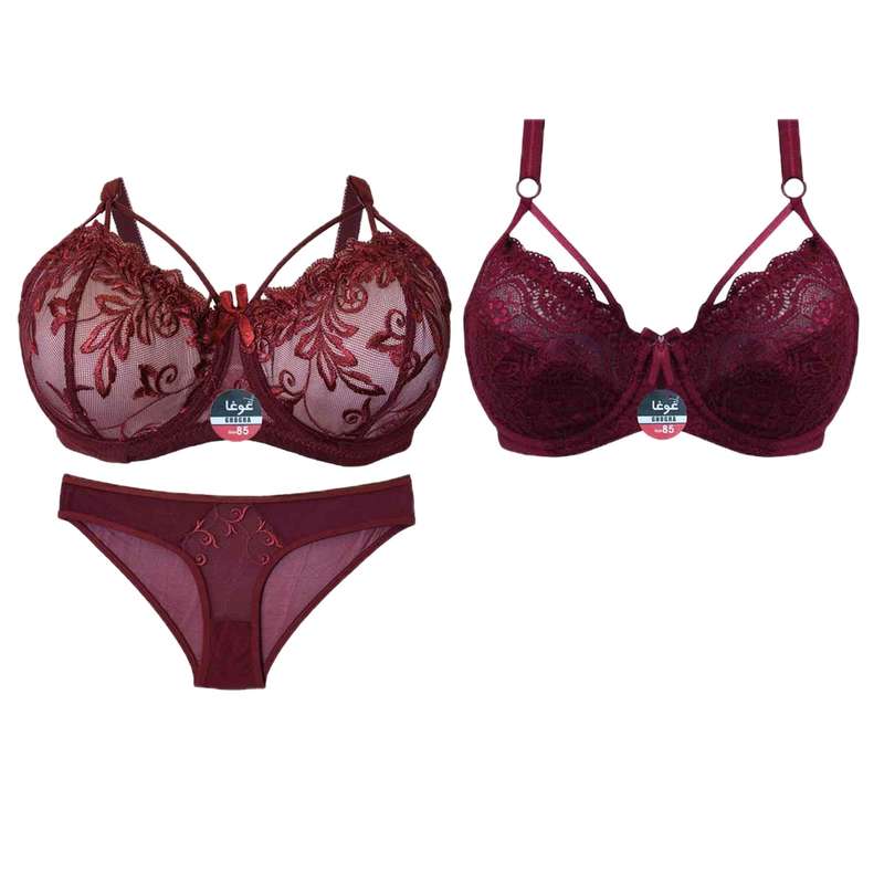 ست شورت و سوتین زنانه غوغا مدل Oid-078 مجموعه 3 عددی
