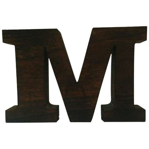 دکوری مدل حرف M چوبی