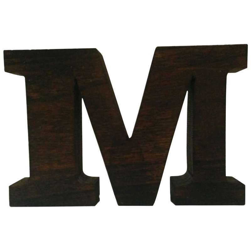 دکوری مدل حرف M چوبی