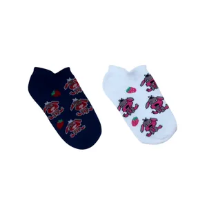 جوراب ساق کوتاه بچگانه مدل 401002AS2 بسته 2 عددی