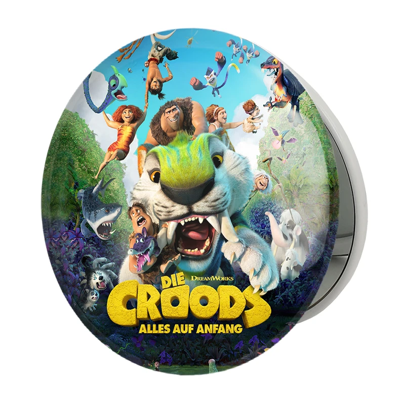 آینه جیبی خندالو طرح غارنشینان عصر جدید مدل تاشو کد 4796 