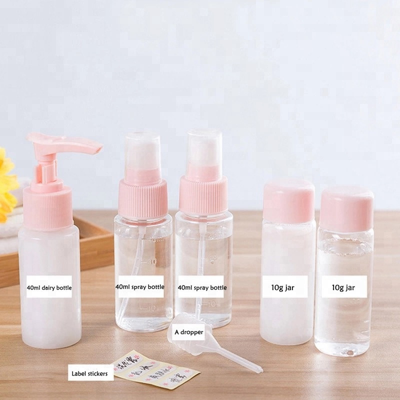 بطری و محفظه کرم مسافرتی کد 0125 بسته 6 عددی