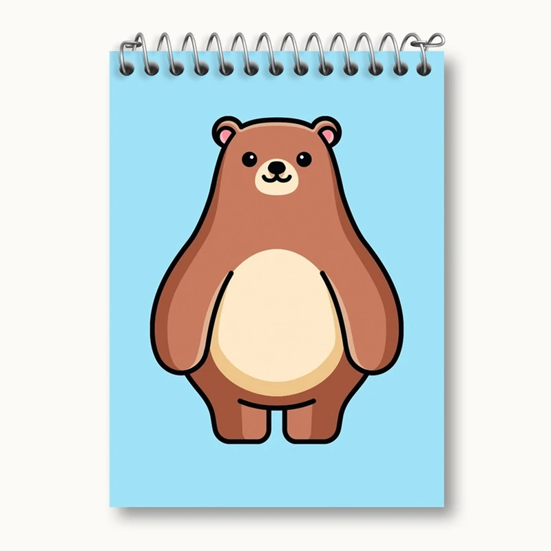 دفتر یادداشت 50 برگ خندالو مدل حیوانات بامزه خرس کد 28188