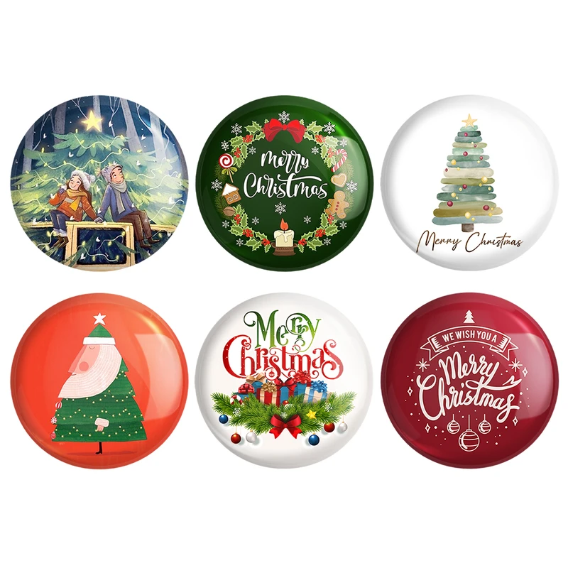 مگنت خندالو طرح کریسمس Christmas کد 1347A مجموعه 6 عددی