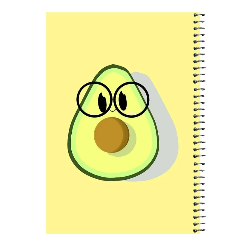 دفتر مشق 80 برگ اس جی مدل آووکادو عینکی   