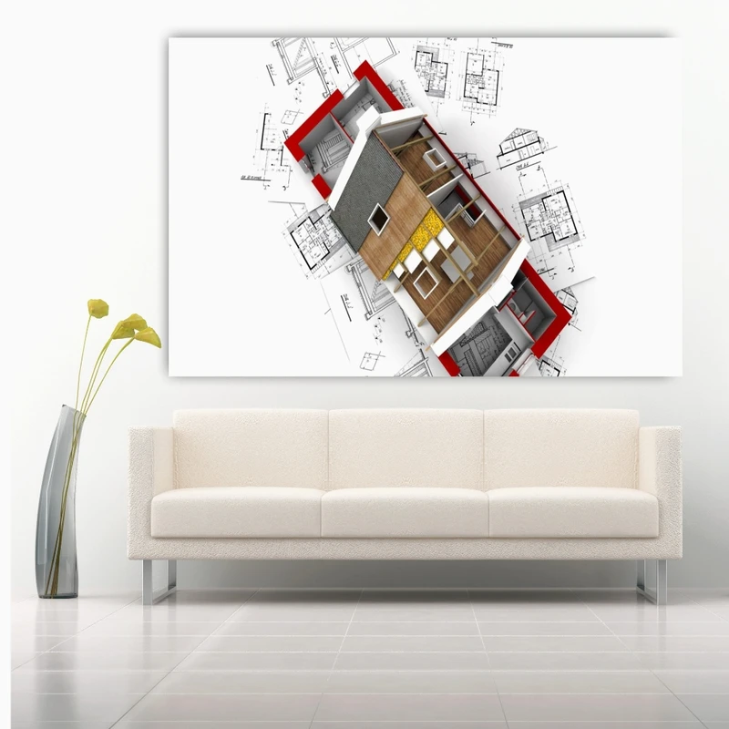 تابلو بوم طرح مهندسی ساختمان مدل SDB1213