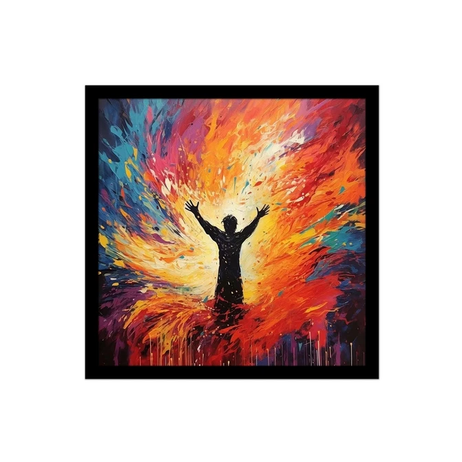 تابلو نوری بکلیت طرح روزنه نور و امید مدل لایت باکس B-MID-20855