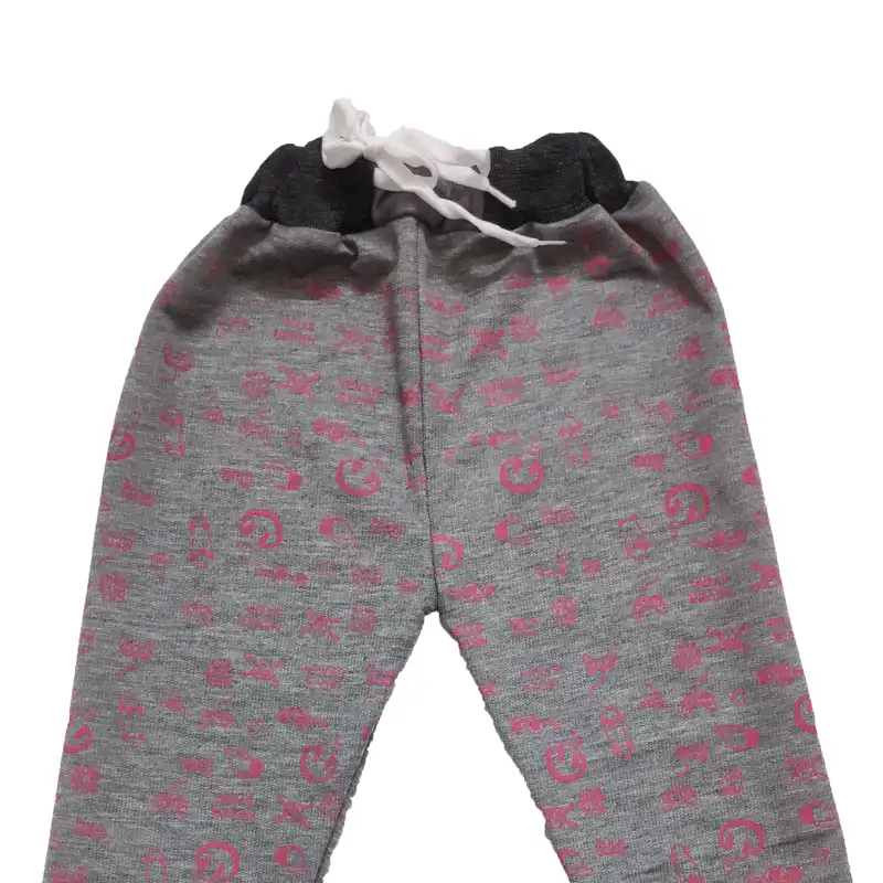 شلوار اسلش بچگانه مدل ملانژ ضخیم چاپی کد 1014