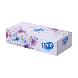دستمال کاغذی 100 برگ تنو مدل Flower