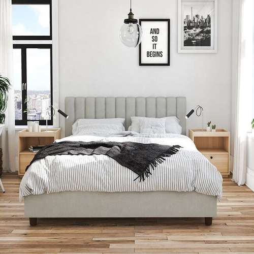 تخت خواب دونفره مدل مرجان سایز 120×200 سانتی متر