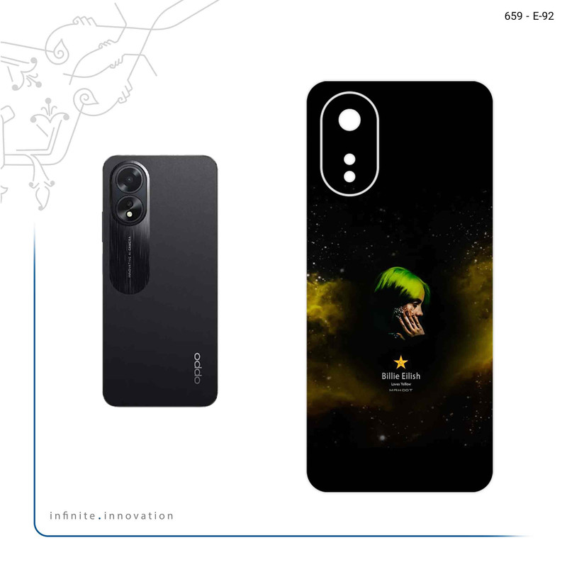 برچسب پوششی ماهوت مدل Billie Eilish مناسب برای گوشی موبایل اپو A38