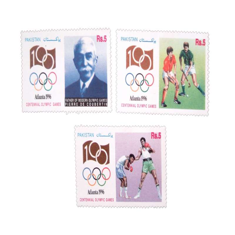 تمبر یادگاری مدل المپیک آتلانتا  کد DS2812 مجموعه 3 عددی