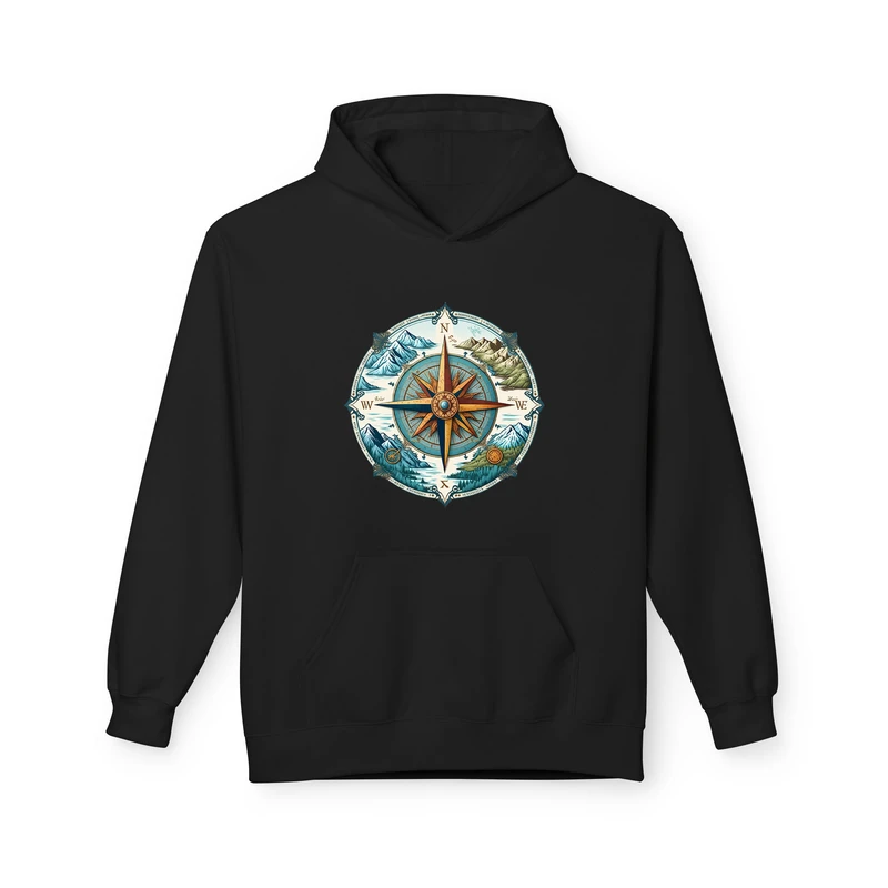 هودی مردانه پاد آفرین مدل قطب نما کد 111