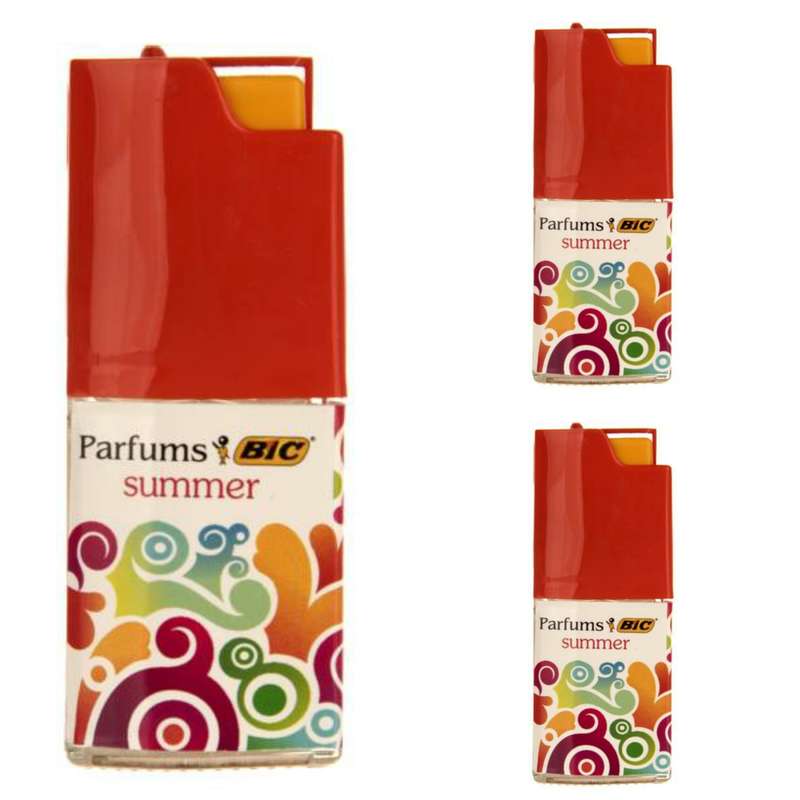 پرفیوم زنانه بیک مدل Summer Orange حجم 7.5 میلی لیتر مجموعه 3 عددی
