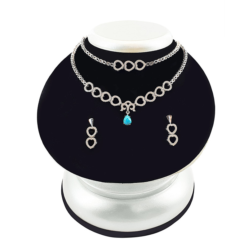 نیم ست نقره زنانه مدل 100170