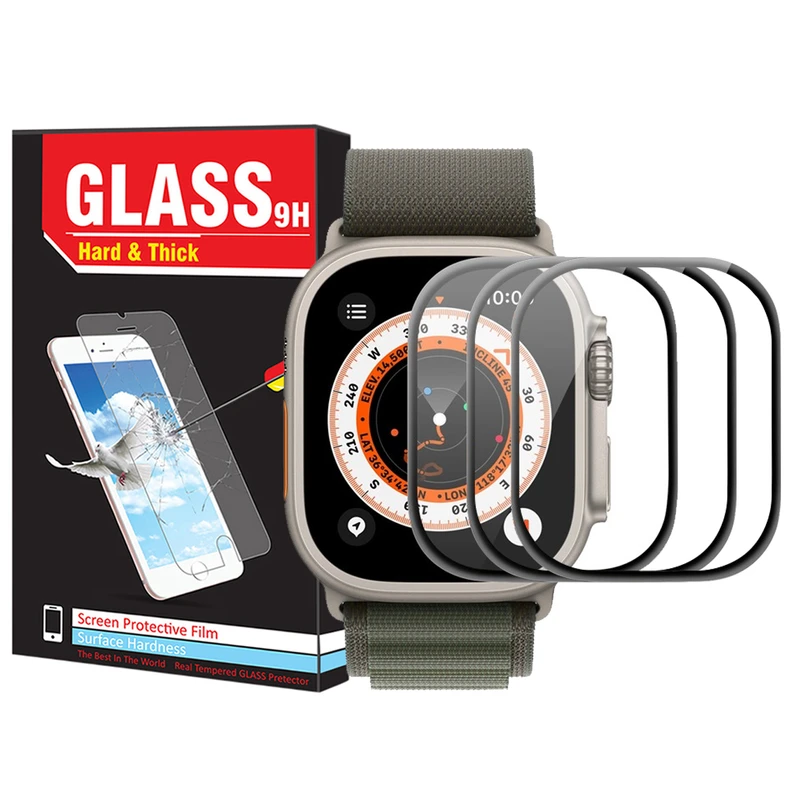 محافظ صفحه نمایش نانو هارد اند تیک مدل PMA-HT مناسب برای اپل واچ Ultra / Ultra 2 49mm بسته سه عددی
