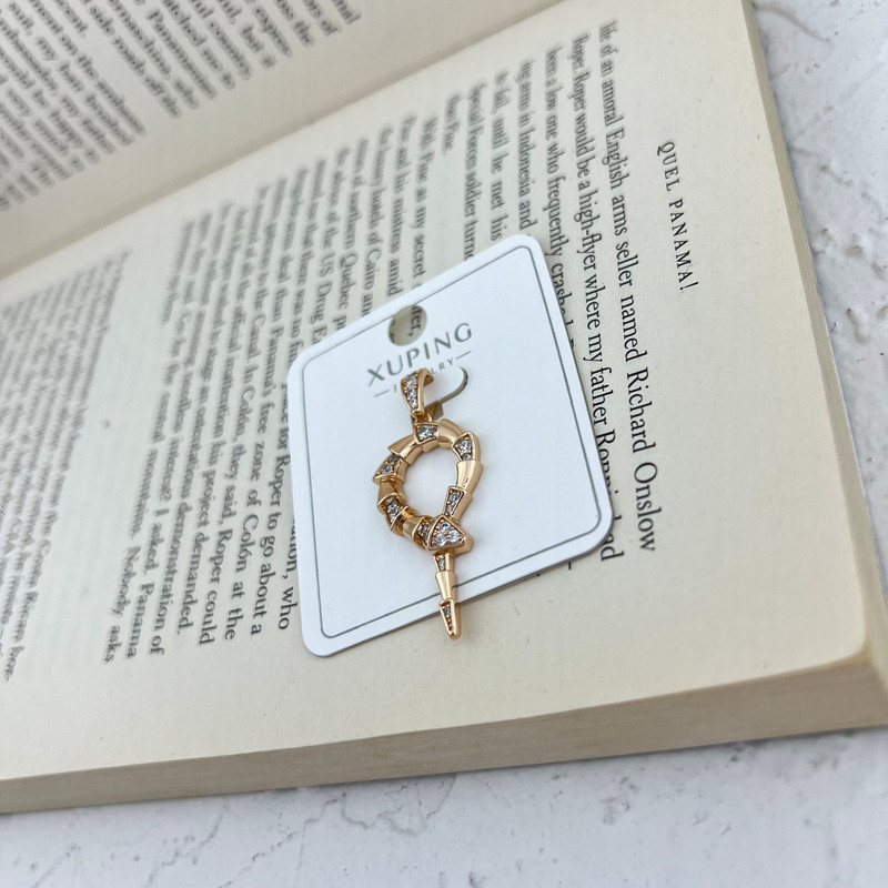 آویز گردنبند زنانه ژوپینگ مدل مار کد N4639