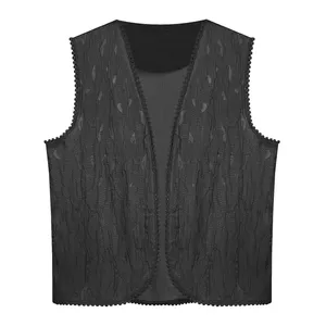 وست یقه هفت زنانه مدل ژاکارد کد AK1464