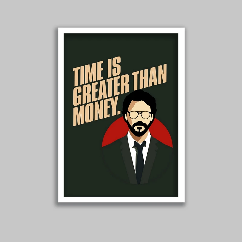 تابلو مدل سریال خانه کاغذی Money Heist کد LA-G10648