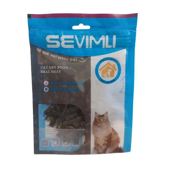 تشویقی گربه سویملی مدل نگینی طعم مرغ و سیب وزن 80 گرم