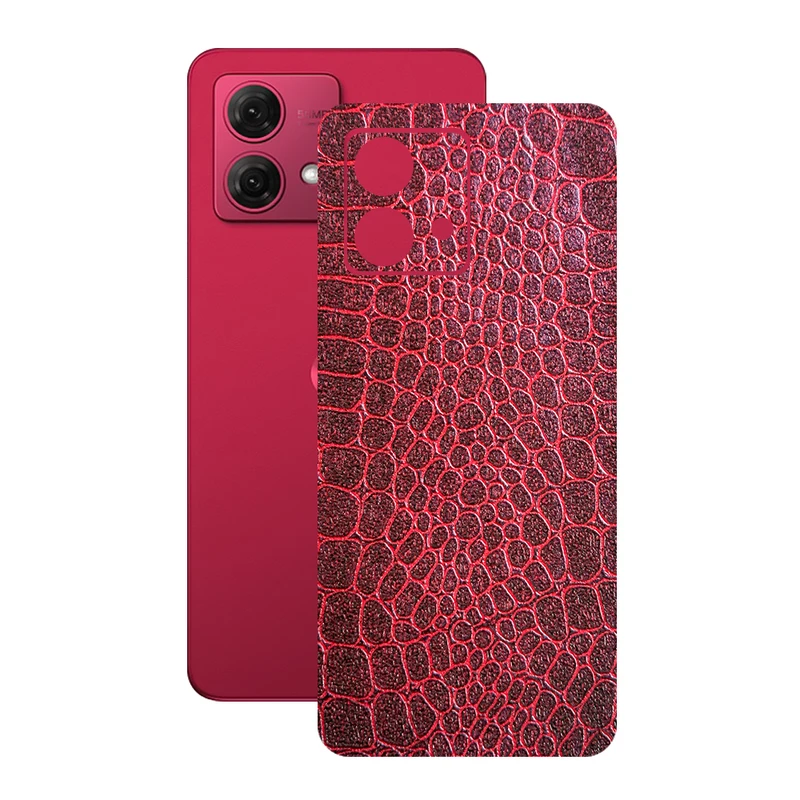 برچسب پوششی ریمکس مدل Leth طرح پوست ماری مناسب برای گوشی موبایل موتورولا Moto G84