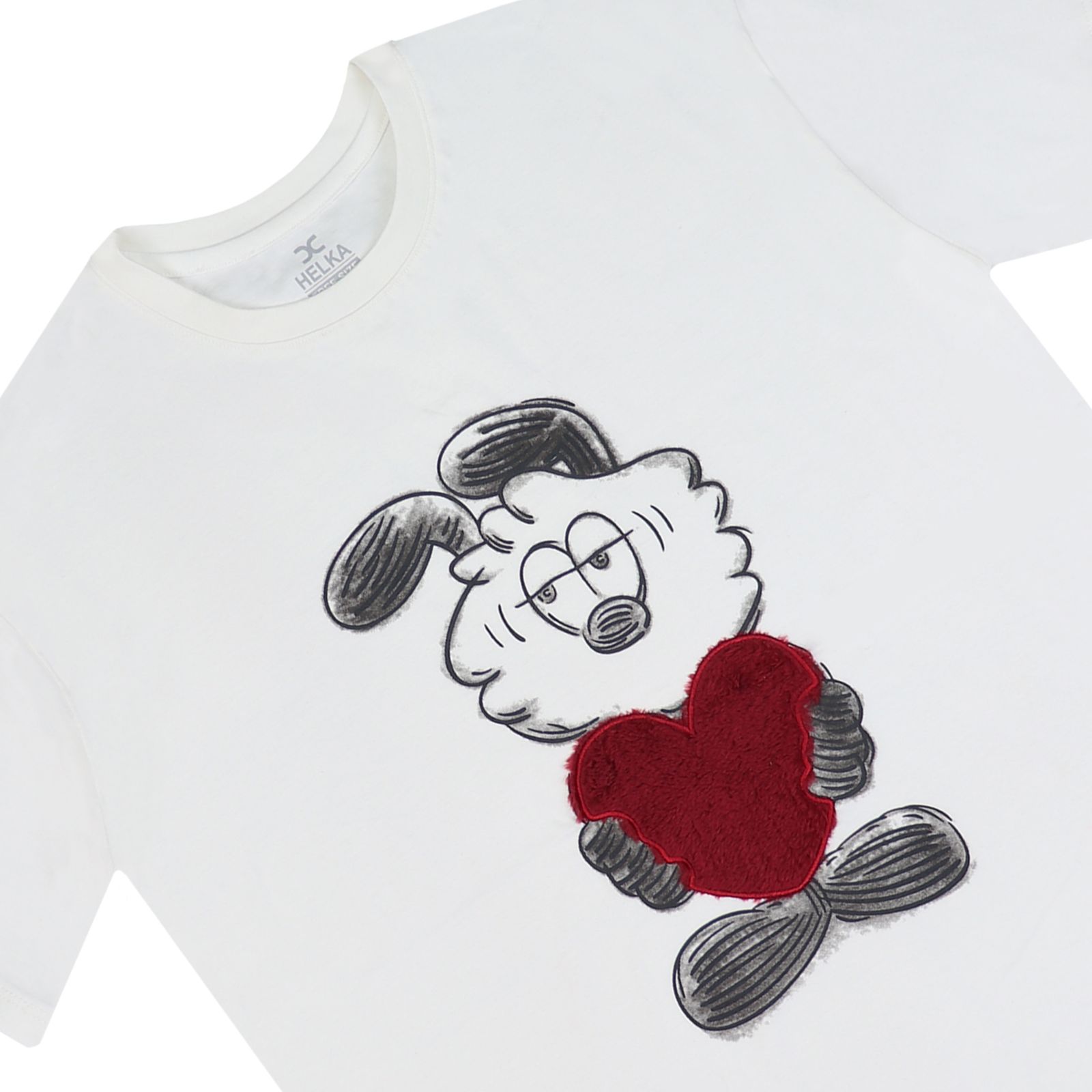 تی شرت آستین کوتاه زنانه هلکاپاژ مدل خرگوش -  - 2