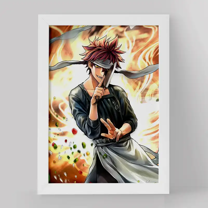 تابلو خندالو مدل سوما انیمه جنگ غذاها کد 16987