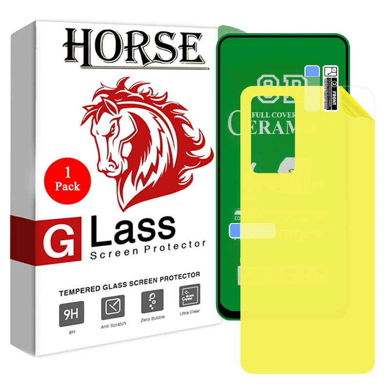 محافظ صفحه نمایش هورس مدل 2CRN مناسب برای گوشی موبایل شیائومی Redmi Note 11 Pro 5G به همراه محافظ پشت گوشی