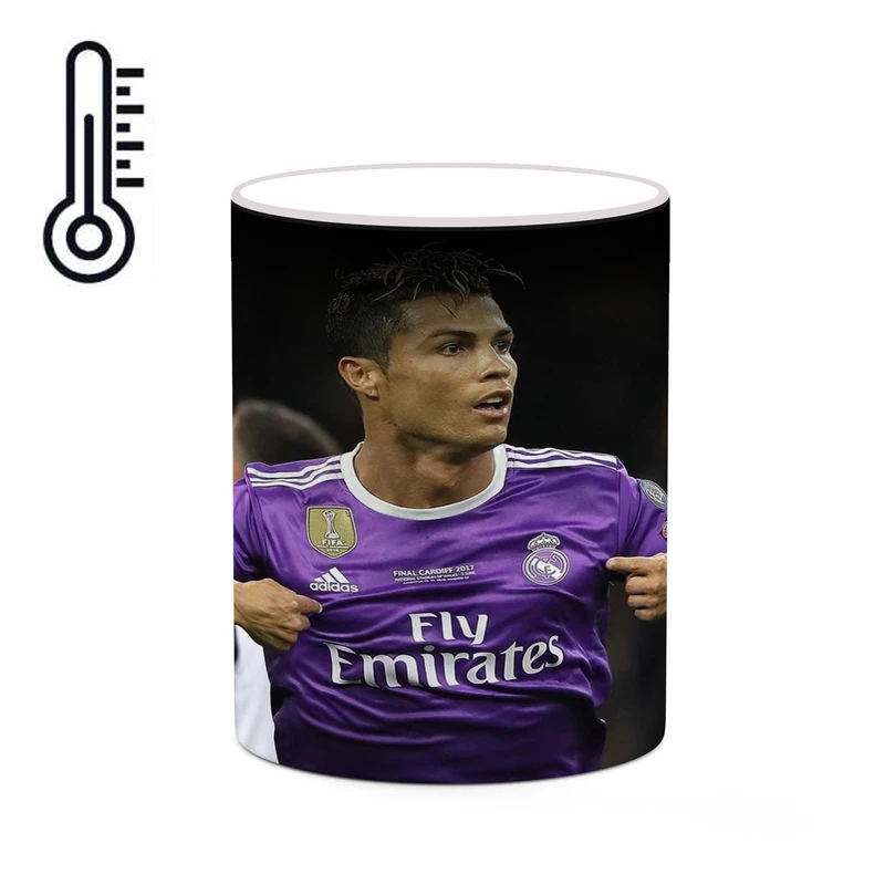 ماگ حرارتی کاکتی طرح Ronaldo رونالدو مدل mgh43145
