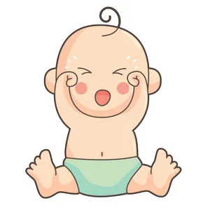 استیکر کلید و پریز هفال طرح Happy baby A18