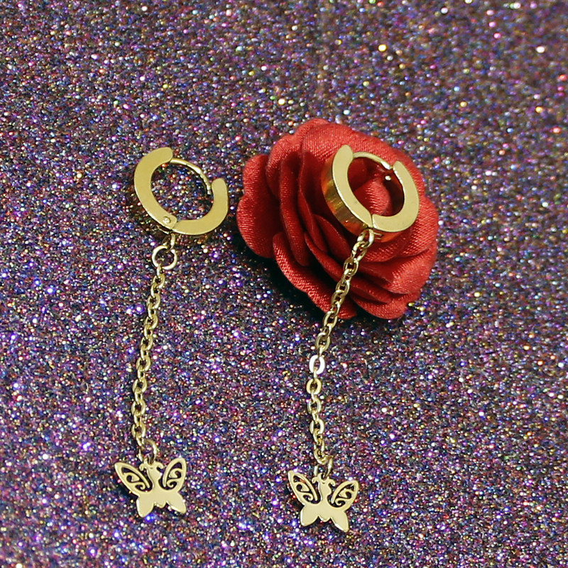 گوشواره زنانه طرح پروانه کد RKH_1001