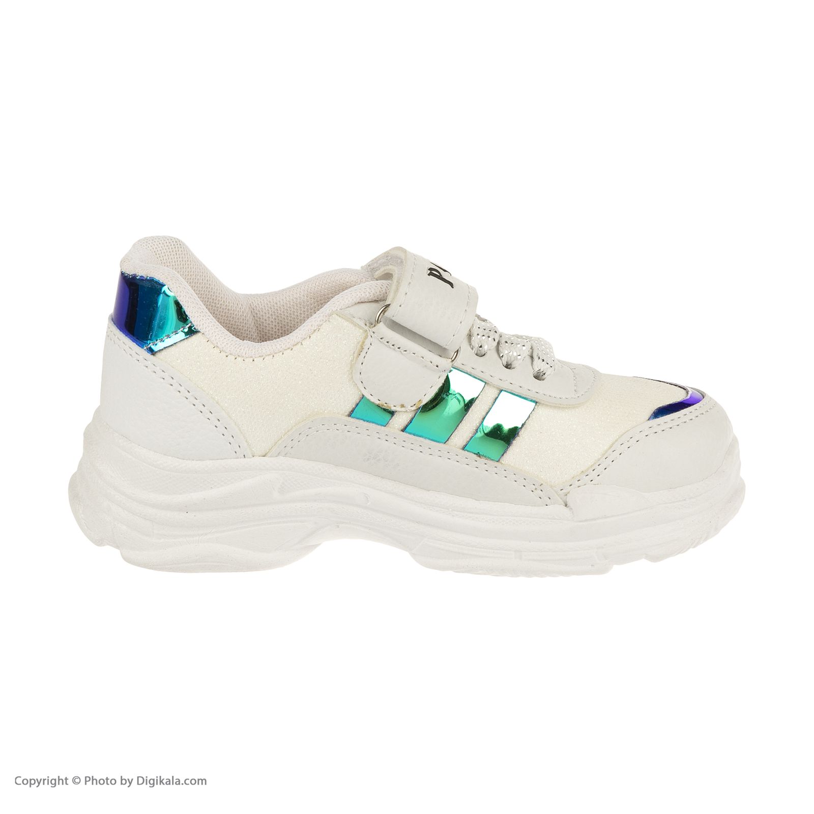 کفش مخصوص پیاده روی دخترانه ملی مدل بلفی کد 84495112 رنگ سفید -  - 4