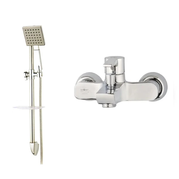 شیر حمام زاداک مدل دلارا به همراه علم دوش