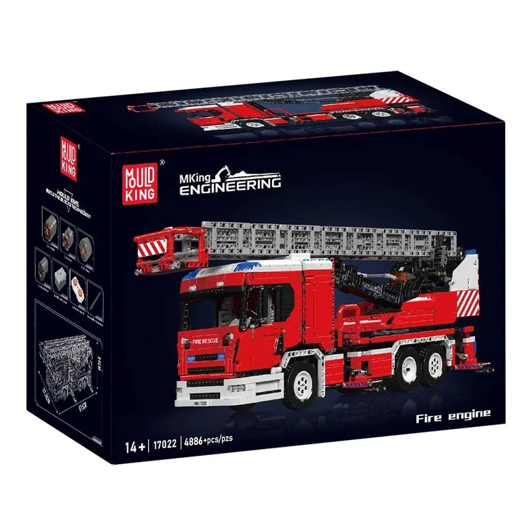 ساختنی 4886 تکه مولد کینگ مدل 17022 طرح ماشین آتش نشانی