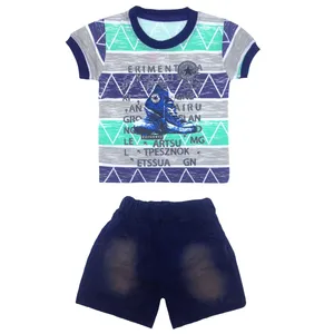 ست تی شرت و شلوارک نوزاد کد 023