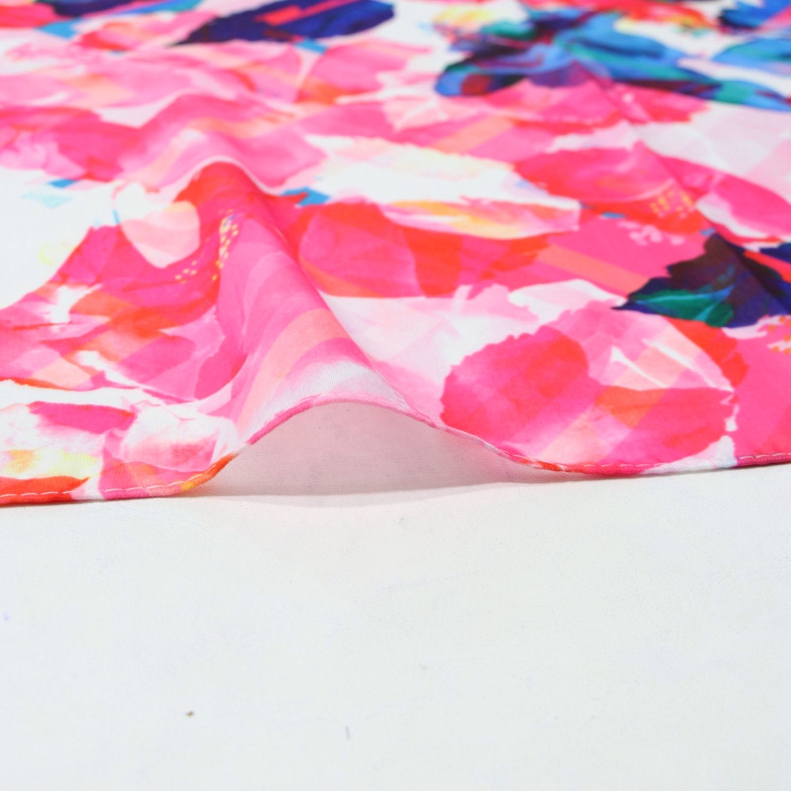 شال زنانه مدل نخی مزونی طرح آبرنگی بهاری کد ana-4090 -  - 7