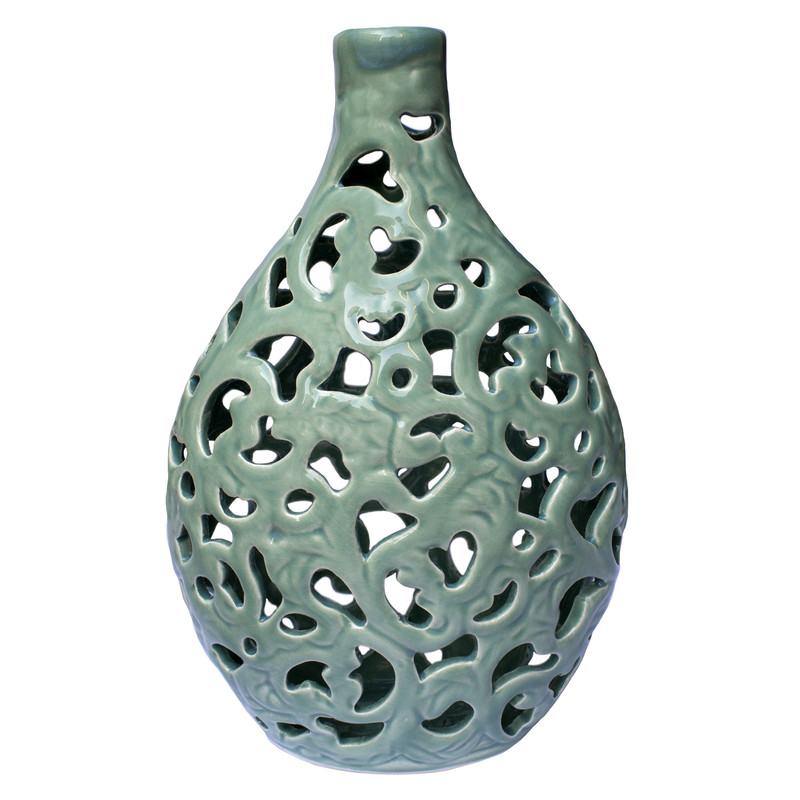 گلدان سرامیکی مدل لعاب دار کد 11